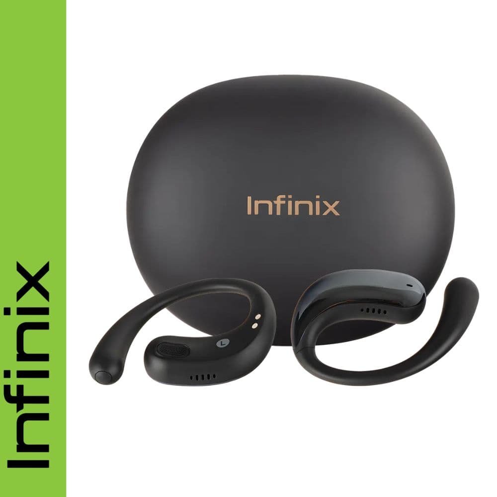Infinix ZLoop 4 XE04G – سماعة إنفينيكس اللاسلكية بشحن سريع، صوت عميق، بلوتوث 5.3، وتصميم مريح-BLACK