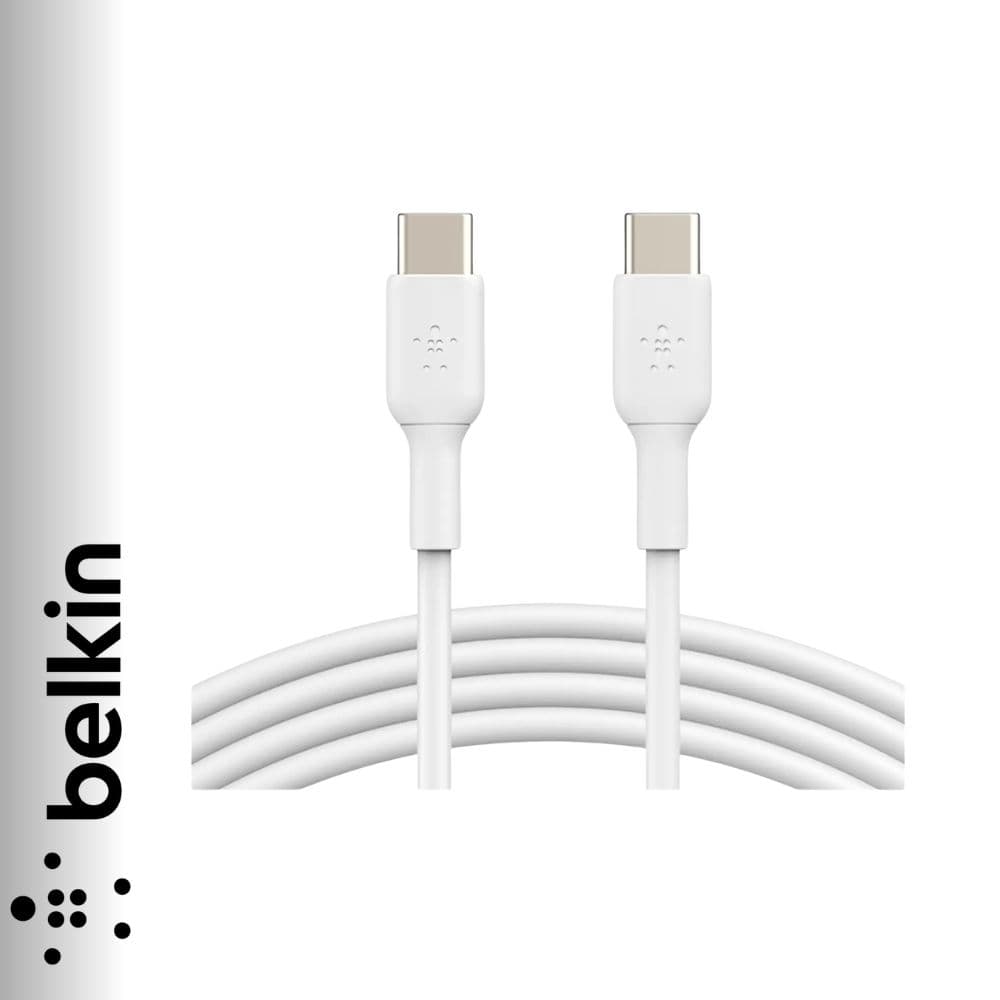 كابل USB-C من belkin بطول 1 متر متوافق مع الهواتف الذكية 60w-(ضمان24شهر)