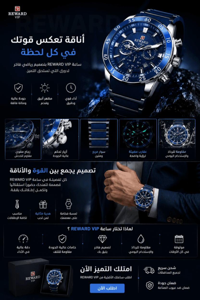 ساعة REWARD VIP — أناقة تعكس قوتك